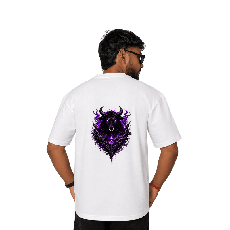 Void Bull Awakening White oversized T-shirt 