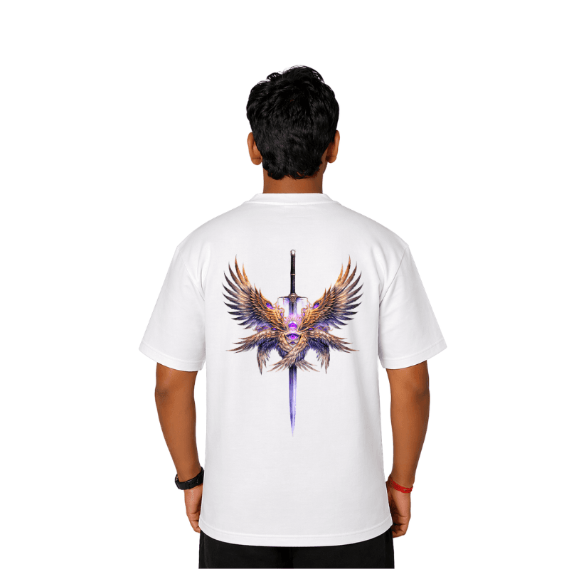 Celestial Blade Ascension White oversized T-shirt 