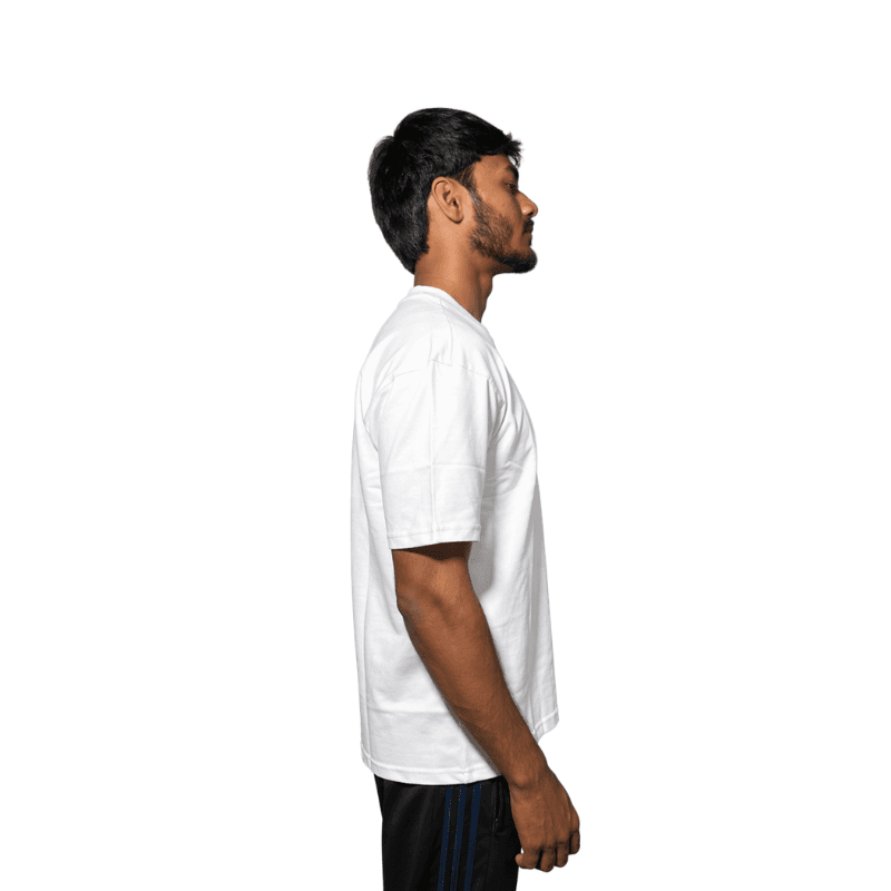 Awakened Warrior White oversized T-shirt  3