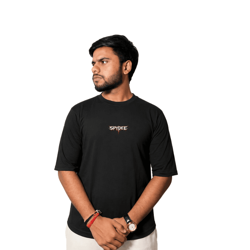 No Syllabus Energy Black oversized T-shirt  2
