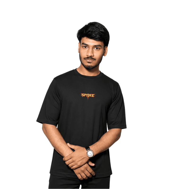 Inferno Dragon Black oversized T-shirt  2