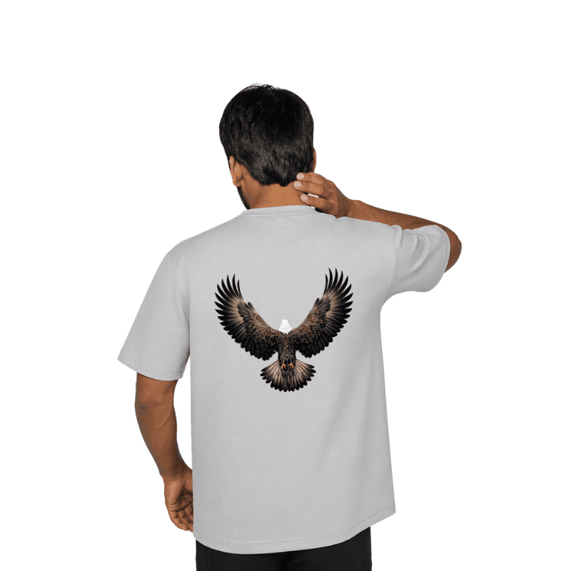 Sky Dominion Gray oversized t shirt