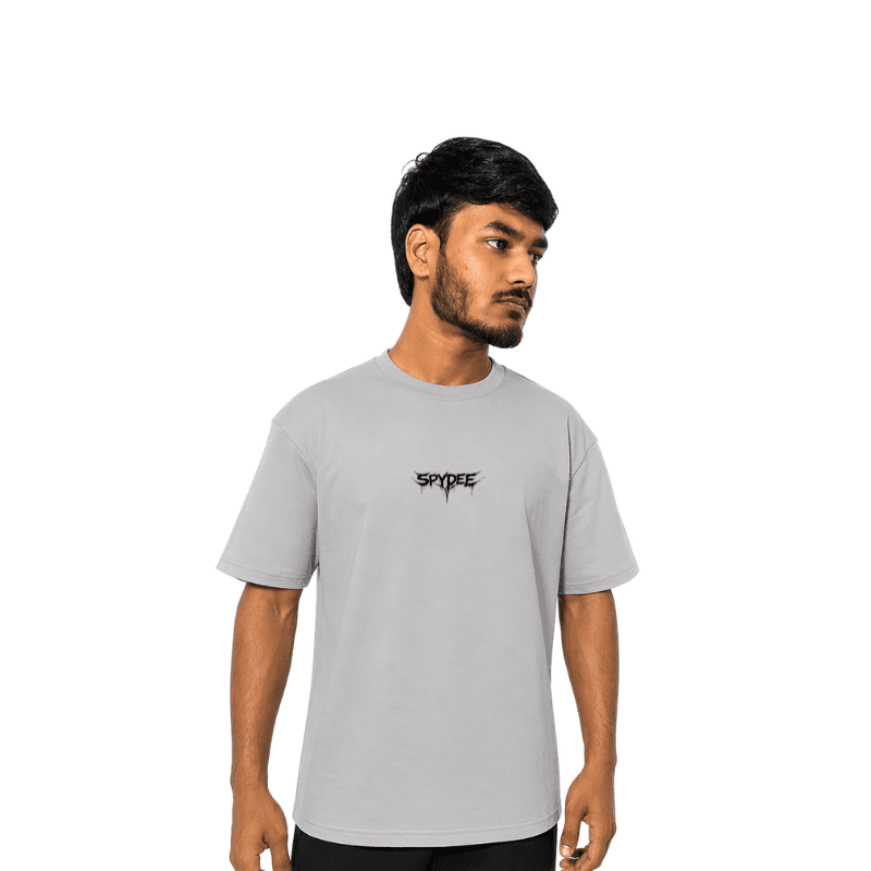 Sky Dominion Gray oversized t shirt 3