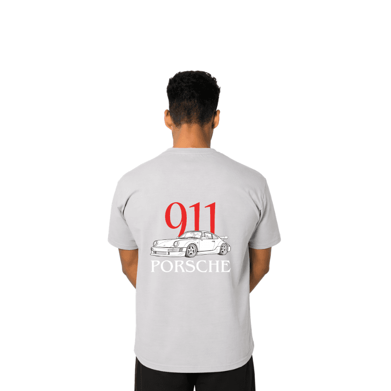 911 Midnight Machine Gray oversized t shirt