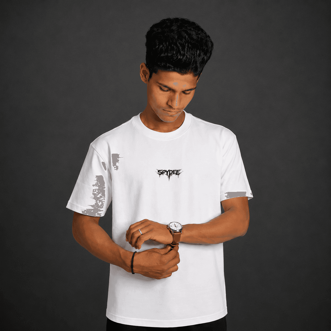 Infernal Guardian White oversized T-shirt  2